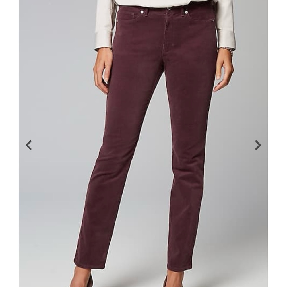 Women's Burgundy Corduroy Pants